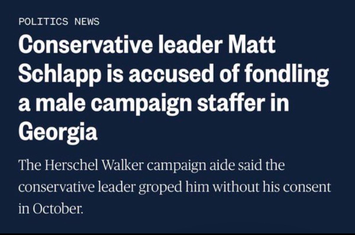 kelly2277's tweet image. 🔥 Says one of the #RepublicanSexualPredators who gropes men without their consent‼️@mschlapp is a hypocrite!