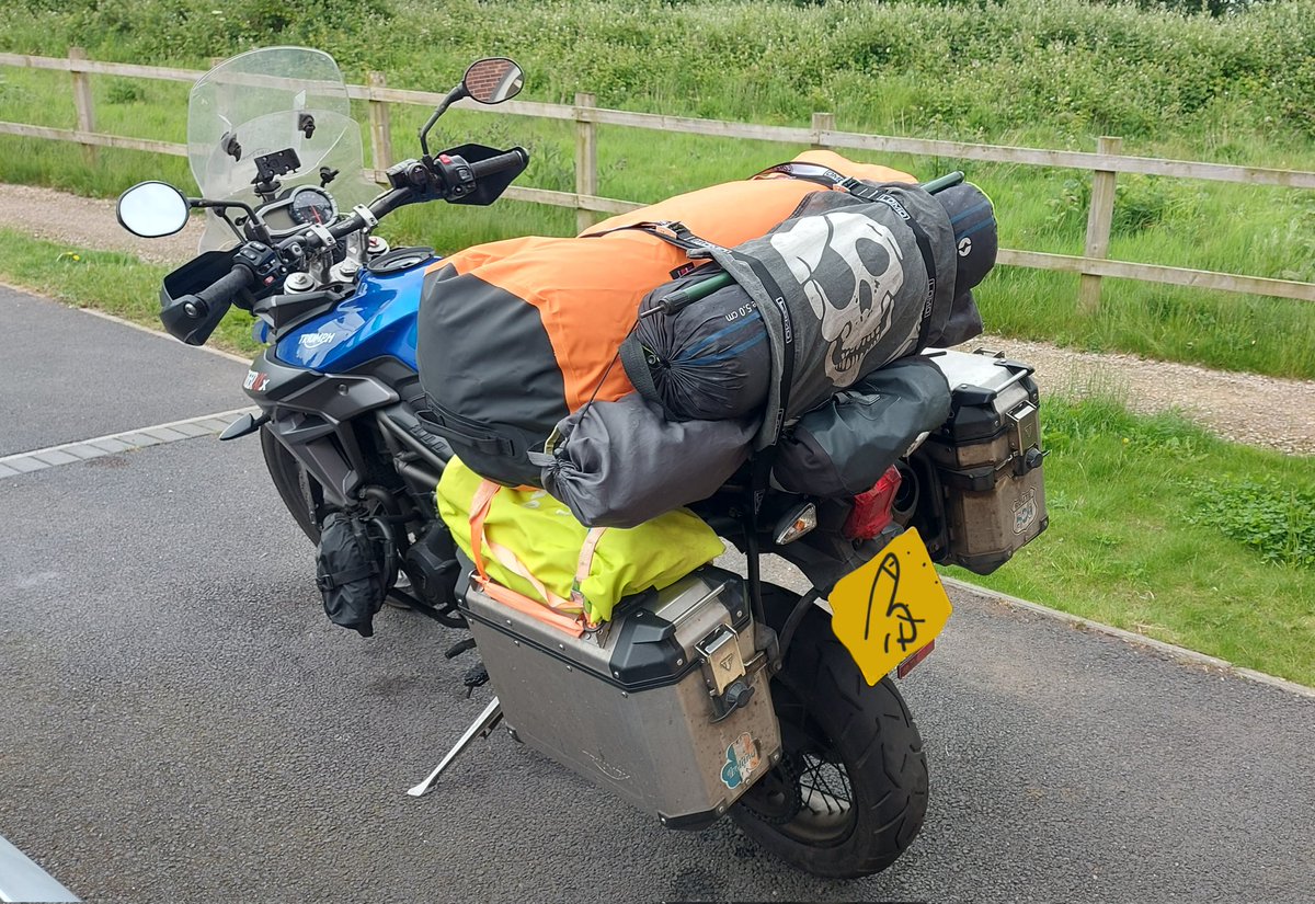 Right lads. Many bags packed, flag hoisted and plate polished... we ride... for a week of rain! I say 'we' as I'm going with a mate for the first few days, so don't expect the full Brubanter gibberish just yet. Still, I'll be solo later unless I get bored of the rain and go home