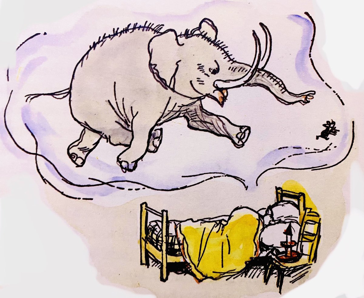 Piglet didn’t feel very brave, for the word which was jiggeting about in his brain was “Heffalumps”. What was a Heffalump like? Was it Fierce? He didn’t know the answer… Of course Pooh would be with him, and it was much more Friendly with two. #brave #friendlywithtwo