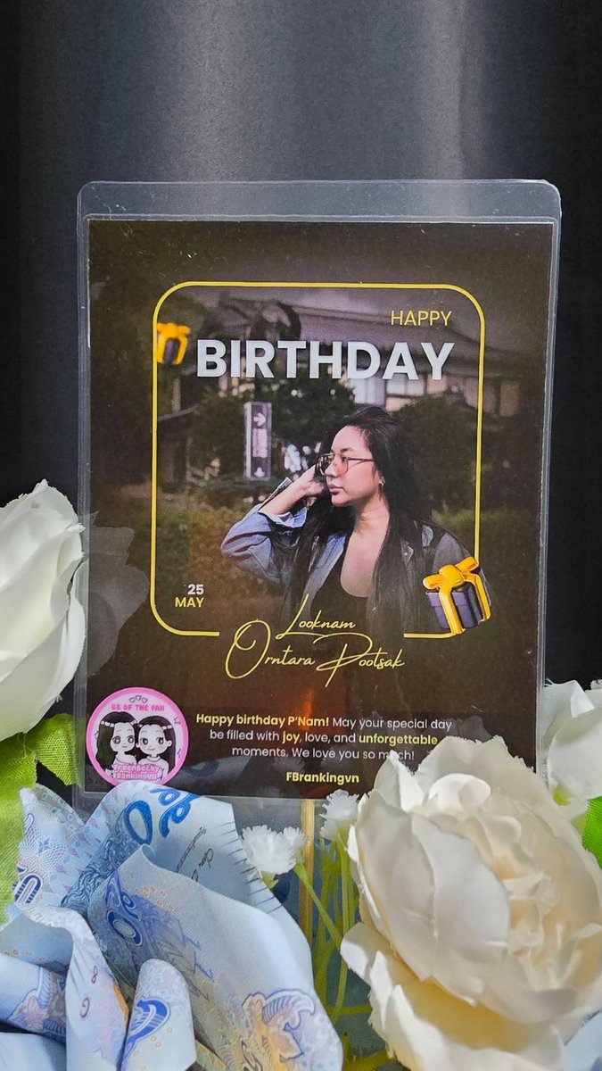 Since later I will be in the aircraft and can't see our gift for P'Nam in the meeting, I will upload this early. Happy birthday P'Nam, we really love you so so much! We are here and support you with our love. Thank you @Kieu23082105 for helping us for this gift. Thank you