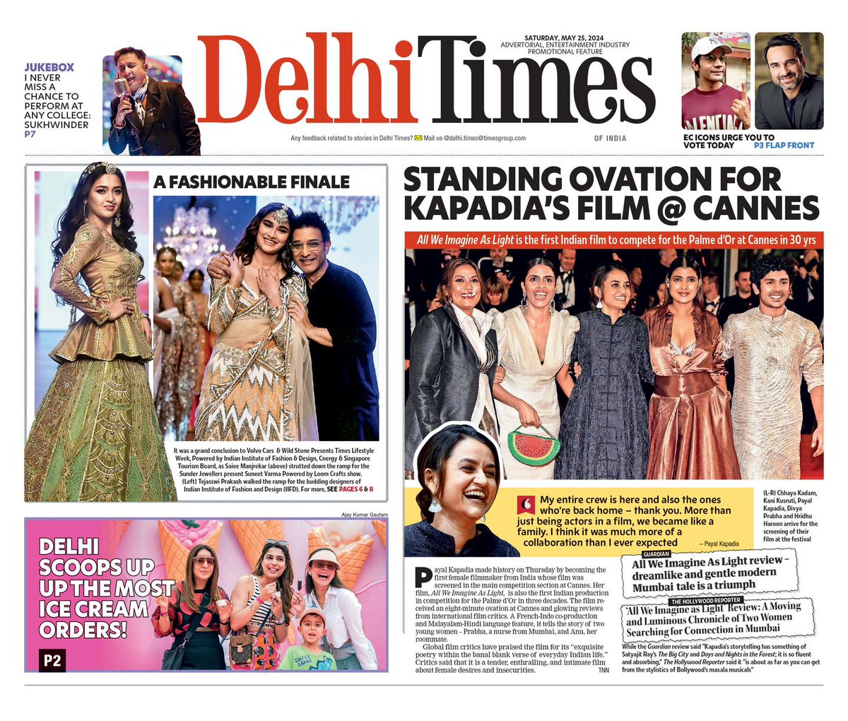 Tejasswi on cover of DelhiTimes today ❤️ #TejasswiPrakash #TejRan @itsmetejasswi
