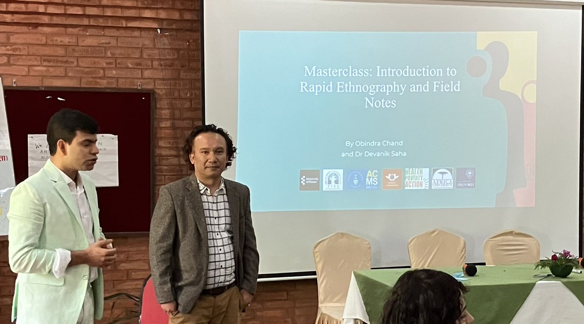 How happy I feel to see @ObindraB one of the top @EssexPostgrads contributing in the wonderful @GEMMS_research academy here in Nepal. Good and provocative exercise @devanikindia - highlighting difference between an observation and a reflection or interpretation