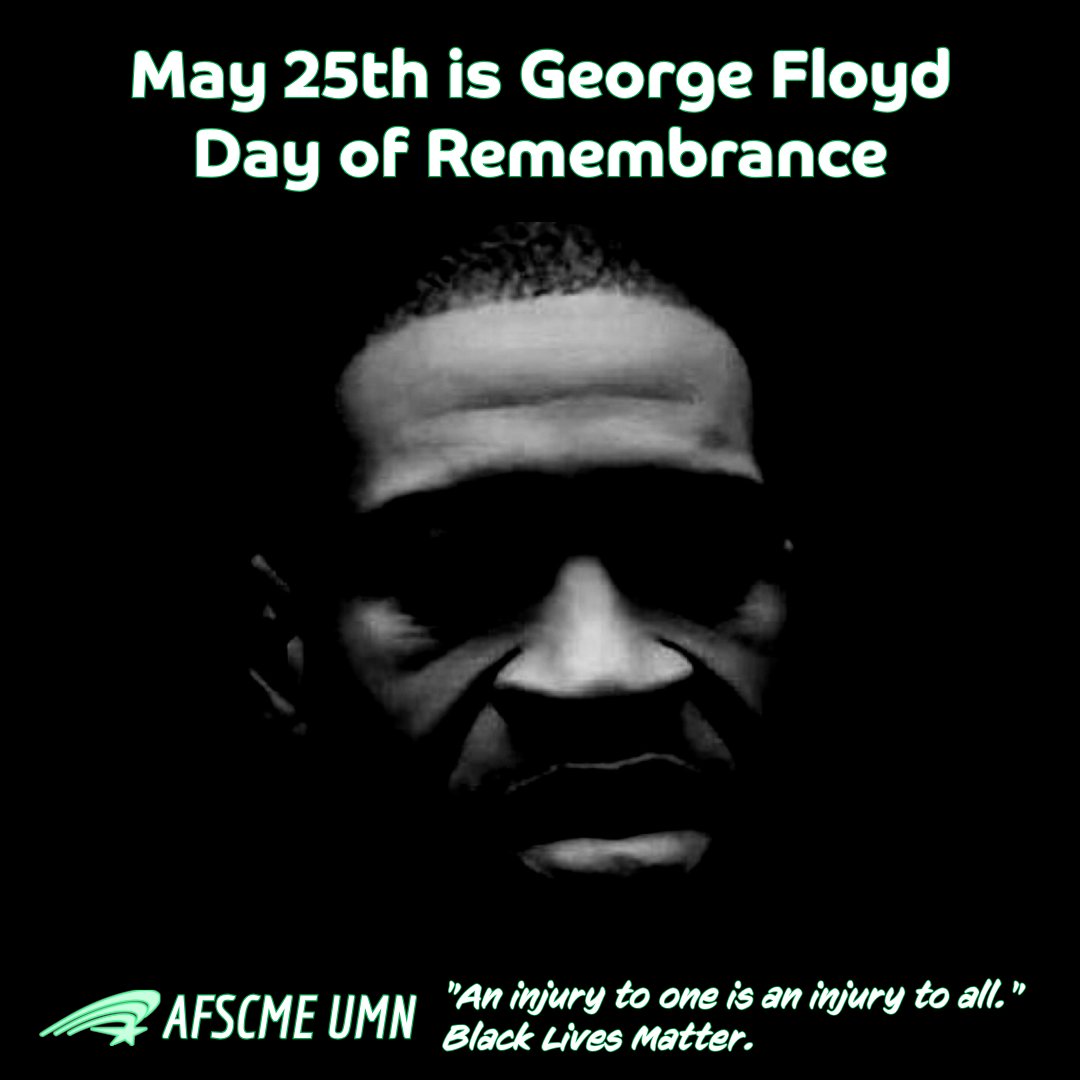 A solemn remembrance of a man beloved by the People of Minneapolis and beyond. Four years later, the fight for justice is not over. George Floyd should still be alive today. Black Lives Matter to this Union. #solidarity