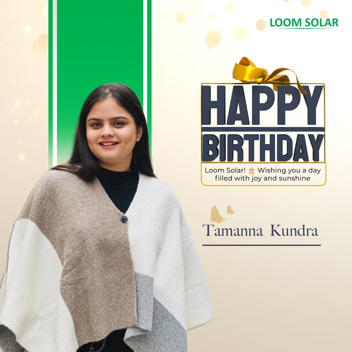 Wishing you a day filled with laughter, love, and all the happiness you deserve. Happy Birthday! . . #birthday #loomsolar #employee #solar #birthdaywishes