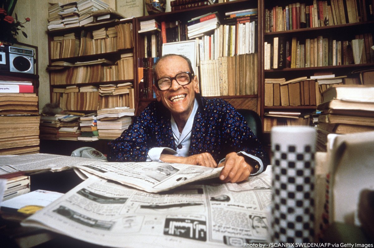 “If the urge to write should ever leave me, I want that day to be my last.” - Nobel Prize laureate Naguib Mahfouz. Mahfouz began writing when he was seventeen and was awarded the 1988 Nobel Prize in Literature when he was 76. Read more: bit.ly/3mLugDm