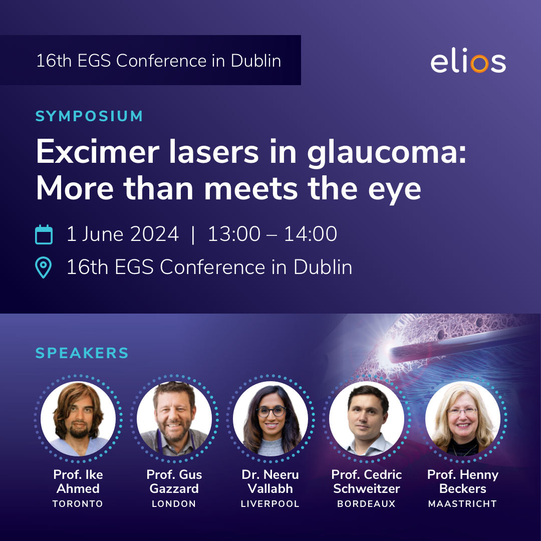 Renowned experts, including Prof. Ike Ahmed and Prof. Gus Gazzard, will lead an engaging discussion on ELIOS – the next generation excimer laser therapy. Add to your calendar here: bit.ly/3yxSxCg