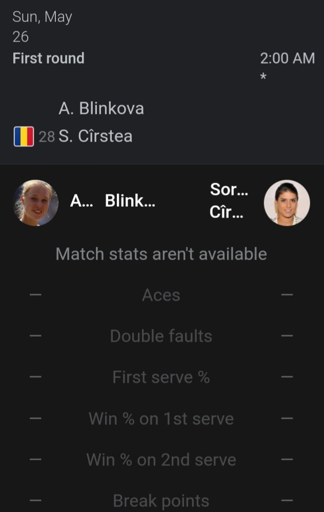 #Sorana #Cirstea 🇷🇴 vs #Blinkova 
#WomenSinglesRound 
#FirstRound
#SundayMay26
#RolandGarros 
#FrenchOpen
#WTA 🎾
#NewBalanceTennis
#YonexTennis