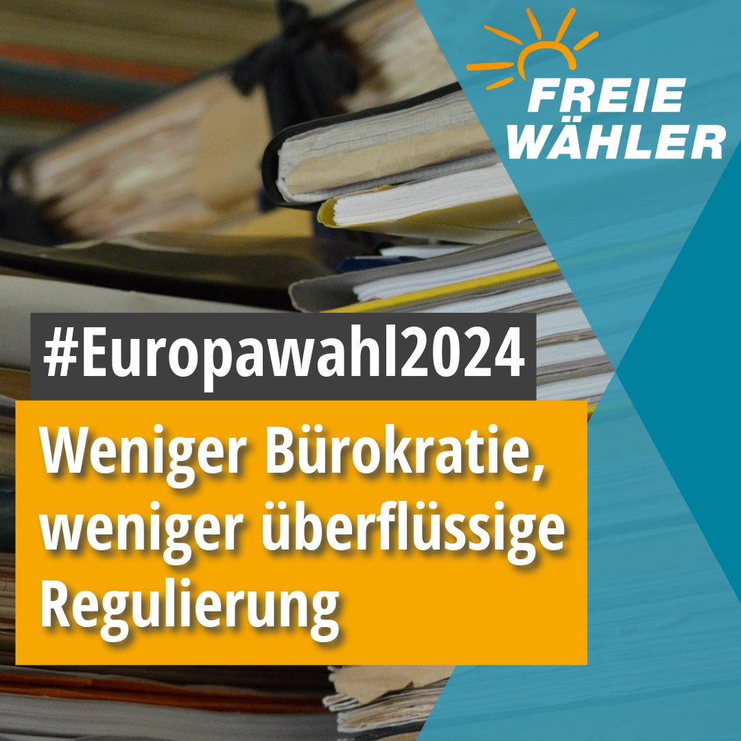 👉Unternehmen - auch kleine und mittelständische Betriebe - brauchen für die Erwirtschaftung unseres Wohlstands mehr Freiheit. @Singer_Ch_: 'Wir müssen Entscheidungen wieder mehr im Sinne der Regionen treffen. Die überbordende #Bürokratie muss ein Ende haben!' #Europawahl2024