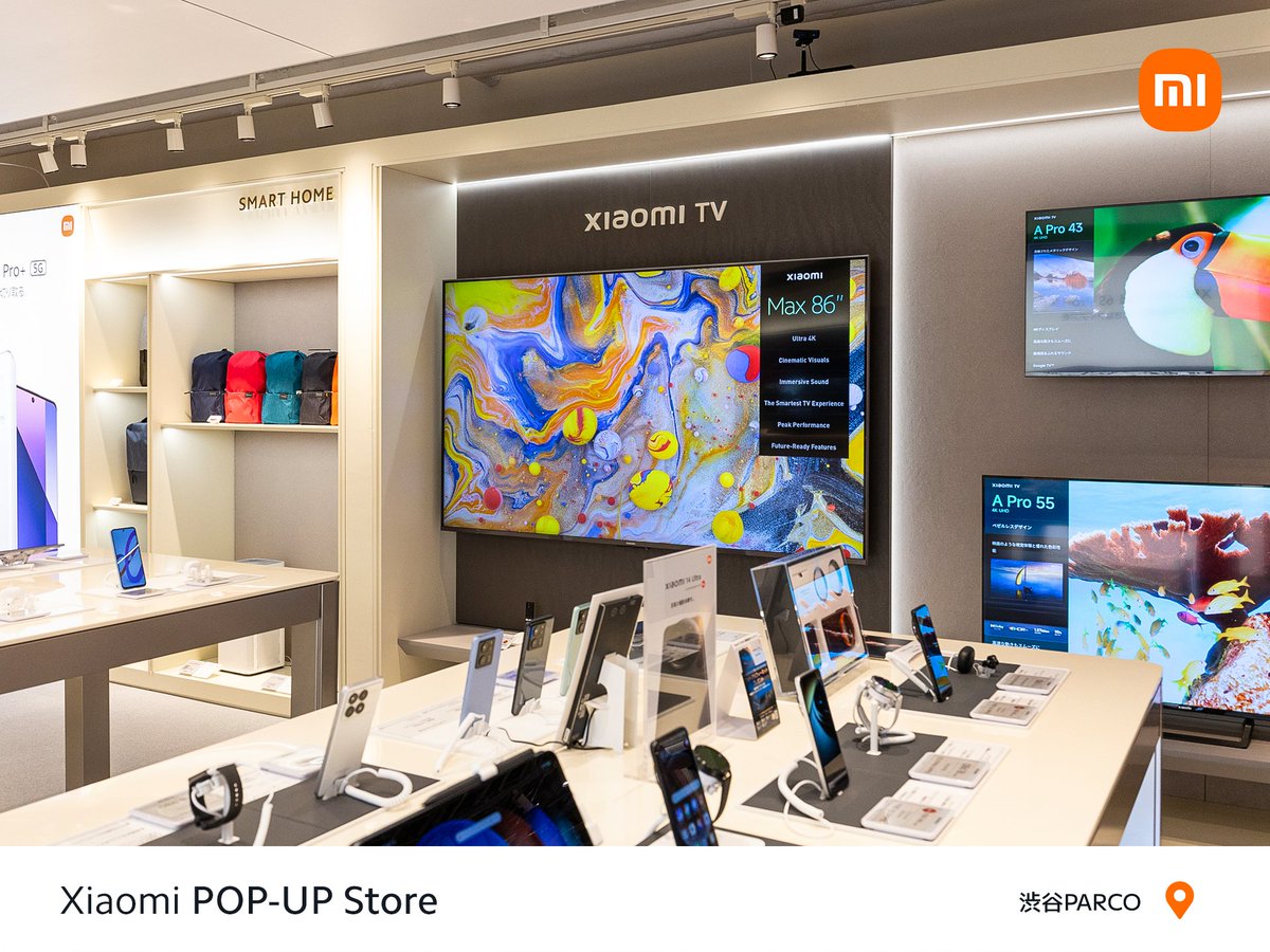 Konnichiwa Tokyo!👋 We've just opened the first-ever Xiaomi pop-up store designed for the ultimate smart living experience, right here at Shibuya Parco. Swing by this weekend for exclusive treats and explore the future of tech! @XiaomiJapan