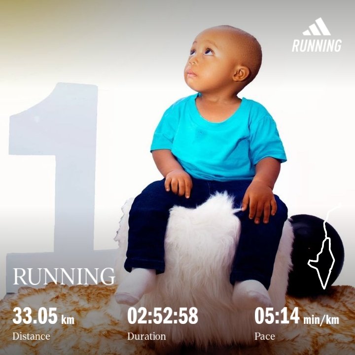 Just conquered my first 30+ km in a single run on my son's first birthday #FetchYourBody2024 #TOTRunners #RunningWithTumiSole #IPaintedMyRun