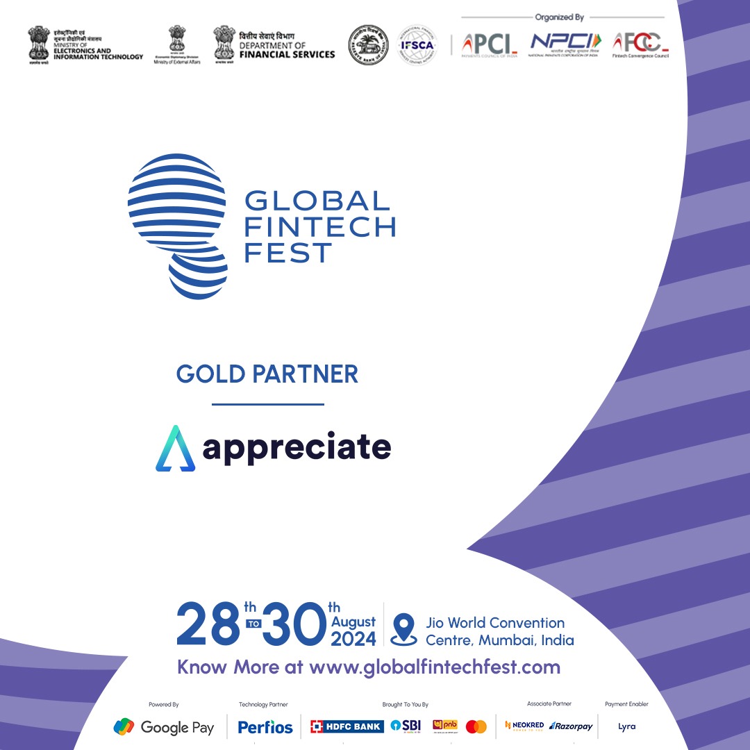 We are excited to announce @ppreciatewealth joining us as the 'Gold’ partner for this year's Global Fintech Fest. Prepare to witness fintech innovation at its peak!

#GFF #GFF24 #GlobalFintechFest #FintechRevolution #FintechInnovators