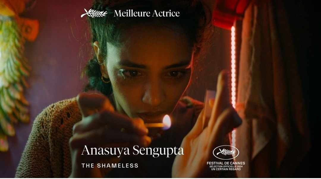 It's raining Indians at #Cannes. #AnasuyaSengupta wins Best Actress in the #UnCertainRegard section for her role in Konstantin Bojanov's #TheShameless. Her journey - from acting to production design, back to acting and this award - is fascinating. @Festival_Cannes