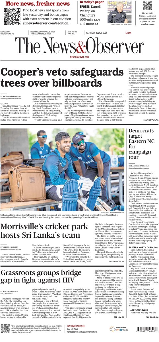 🇺🇸 Morrisville's Cricket Park Hosts Sri Lanka's Team ▫What it means for the town ▫@kristensuzettee ▫is.gd/m1IxIZ 👈 #frontpagestoday #USA @newsobserver 🇺🇸