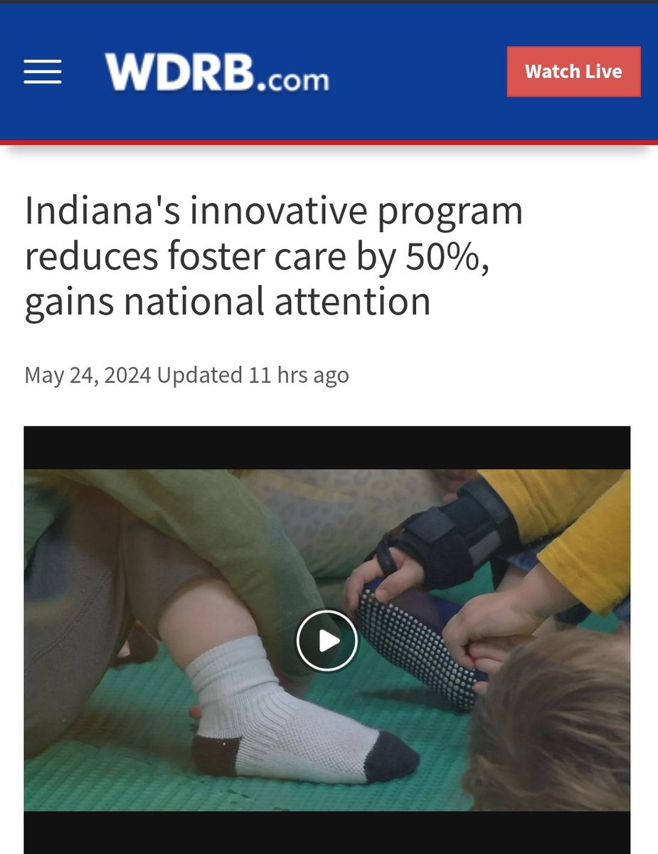 INDIANA 
#SAVEOURCHILDREN 
#DefundCPS 

'Indiana's innovative program reduces foster care by 50%, gains national attention'

'The program was designed to keep more children in their homes when it's safe.'

wdrb.com/news/indianas-…