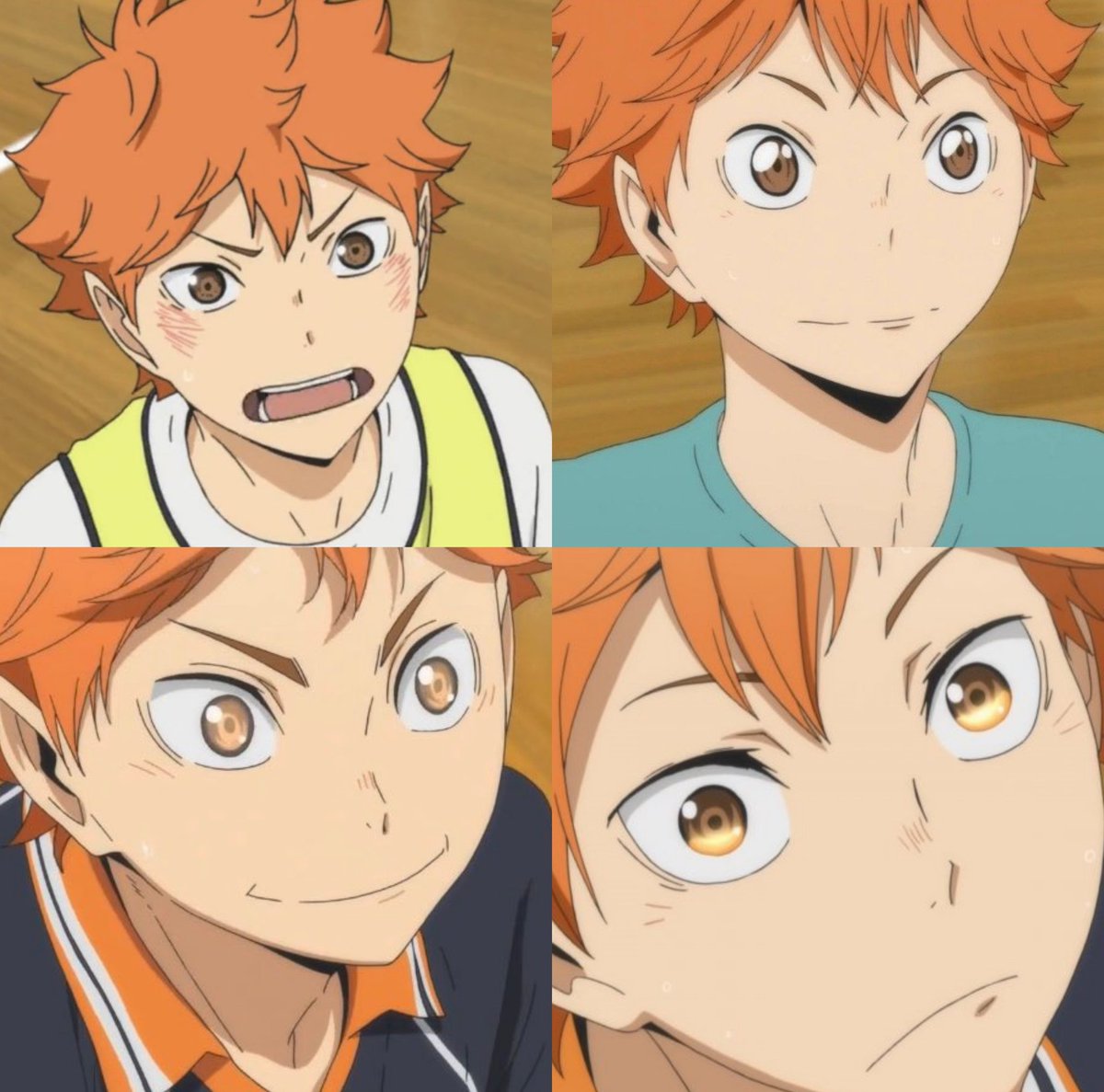 they've got a certain expression when one of them does or says something amazing. kageyama with a proud's grin and hinata with sparkle eyes.