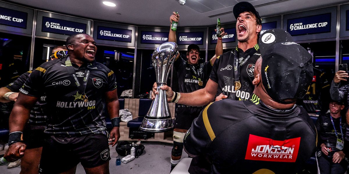 Eben Etzebeth on @SharksRugby's @ChallengeCup_ victory: “The guys were just incredible, and the physicality was great” - more here: tinyurl.com/3ee9udar 🦈