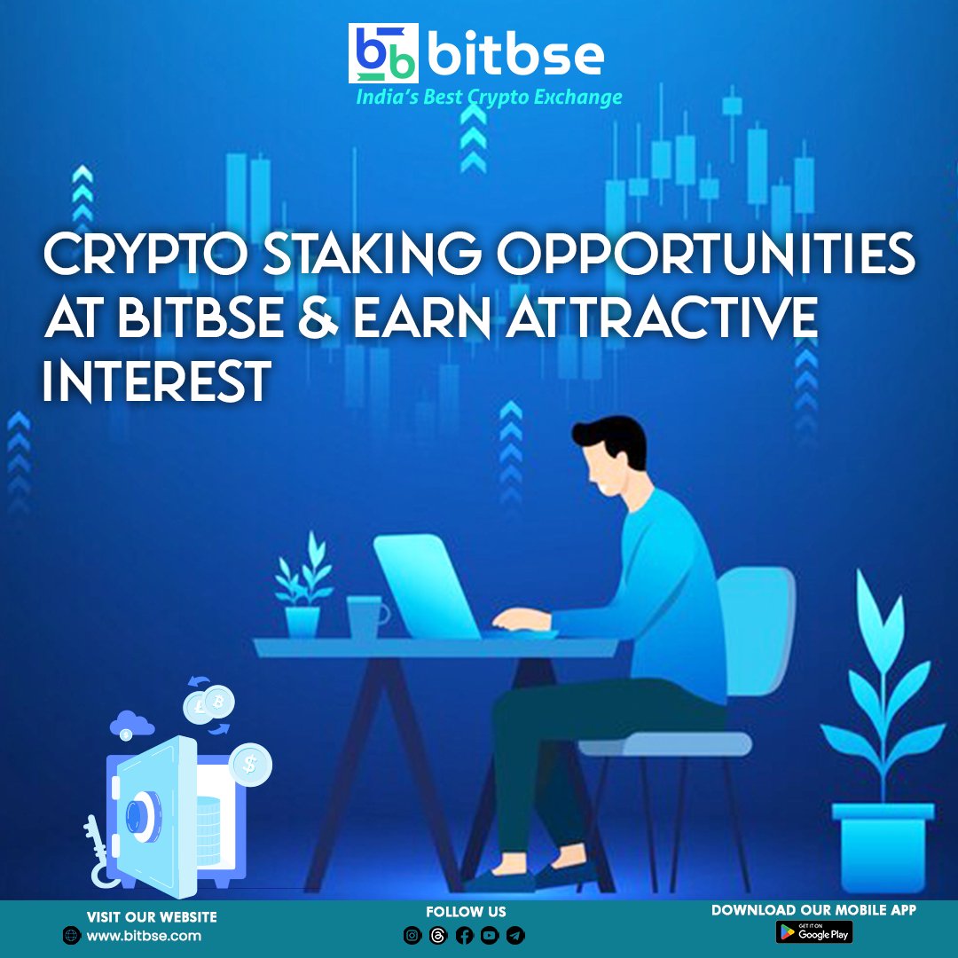 bitbse's tweet image. Crypto Staking Opportunities at Bitbse &amp;amp; Earn Attractive Interest 💯🧲🔗
.
#bitbseexchange #cryptoapps #apptrading #cryptoexchange #cryptomarkettrends #buycryptocurrencynow #sellcryptocurrency 
.
Disclaimer: Nothing on this page is financial advice, please do your own research!