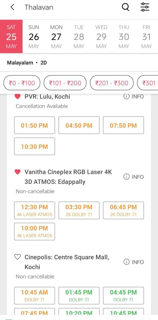 Kochi 17 Fast Filling ! 🙂❤️ #Thalavan2ndDay