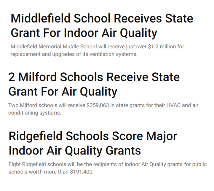 nousaerons's tweet photo. “It is wonderful to see this collaboration between local and state government to provide cleaner, healthier environments for our students to learn,” CT State Senator Christine Cohen said in a statement.

CT launched a vast program to renovate school ventilation, $122 M last year. https://t.co/RCXWBLgm8m