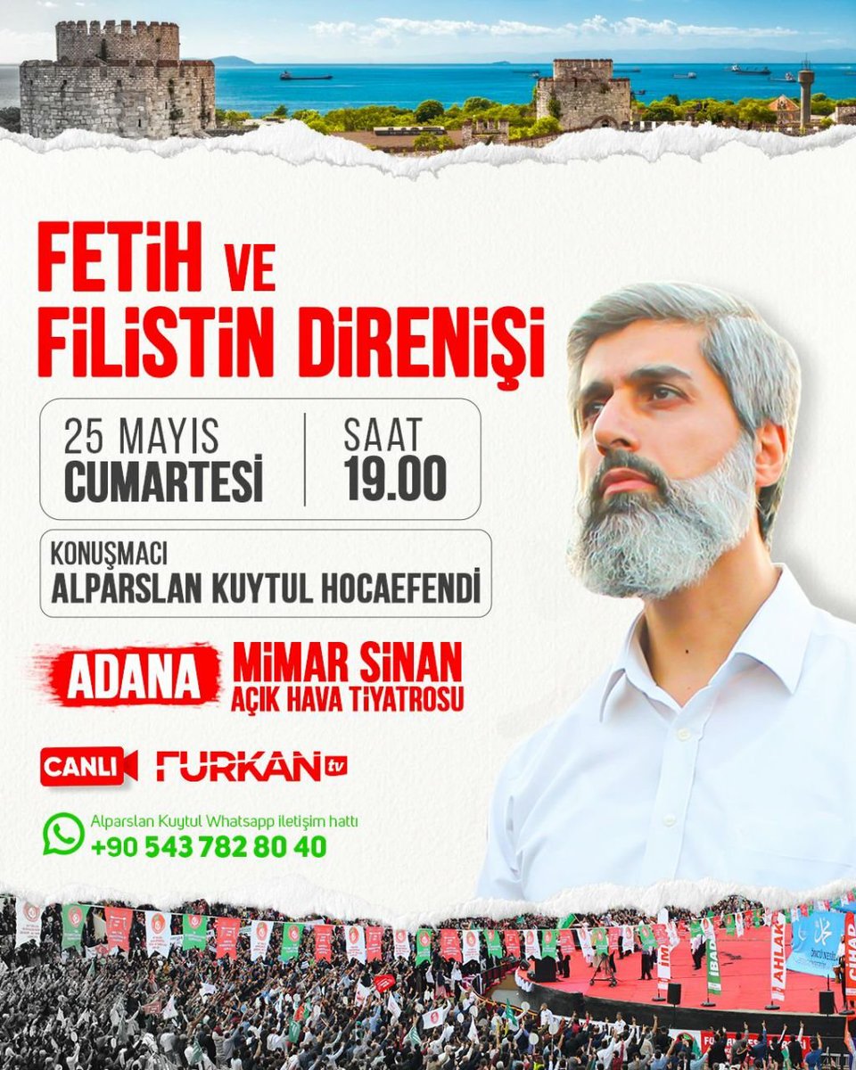 Alparslan Kuytul Hoca Bugün Adana Mimar Sinan'da! furkannews.com/alparslan-kuyt… #FurkanHareketi