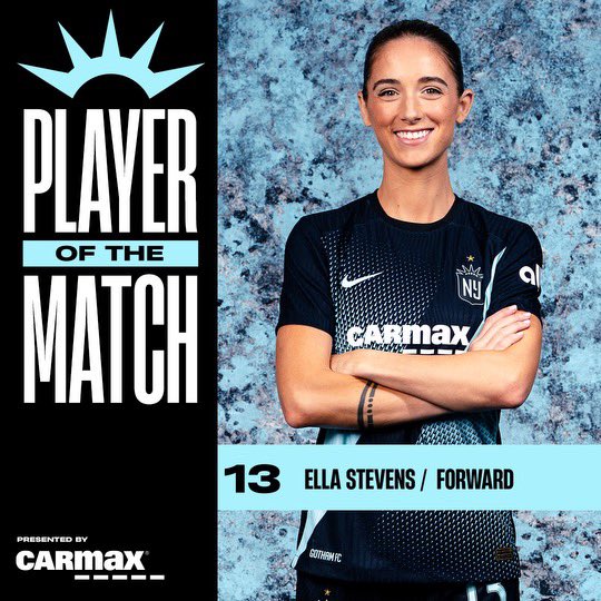 Without a doubt, Ella Stevens wins your Player of the Match pres. by @carmax honors 🤩