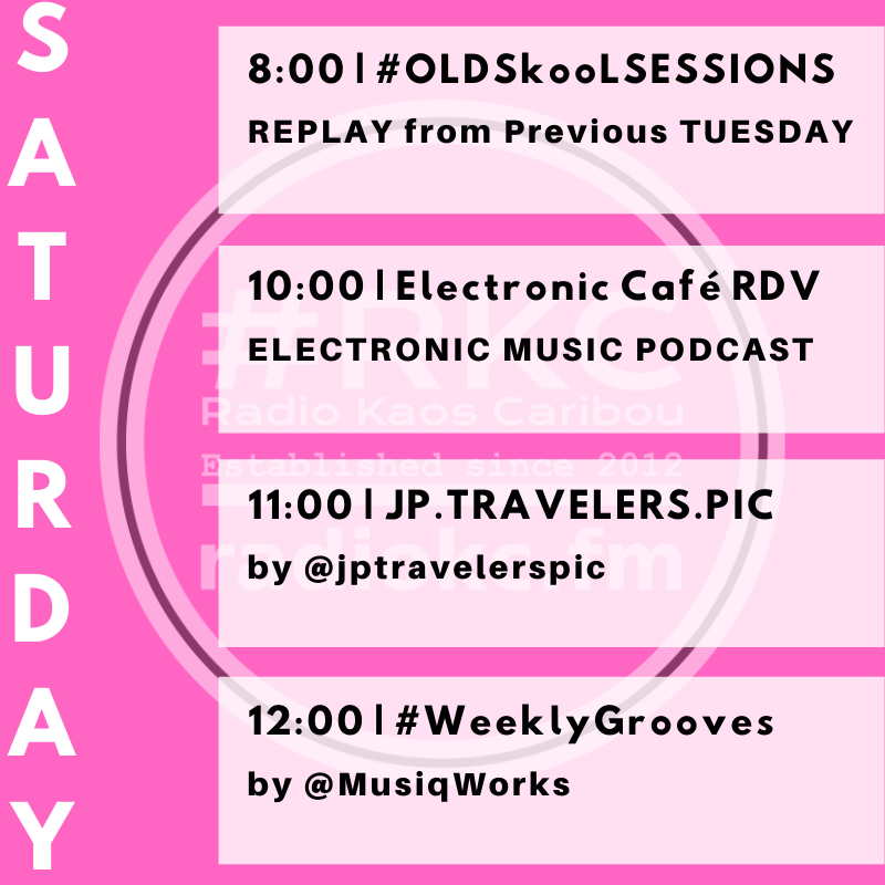 🔊#ONTHEAIR │ #DC8090's #OLDSkooLSESSIONS #REPLAY ⏲️ Next Prog │ 10AM UK ❓ @ElecCafe #Rendezvous #69 ⏲️ 11AM UK ❓ @jptravelerspic's #27 ⏲️ 12PM UK ❓ @MusiqWorks's #WeeklyGrooves #173 ⏲️ 1PM UK ❓ Non Stop Eclectic Music MiX 🎧 on #🆁🅺🅲 📻 radiokc.fm