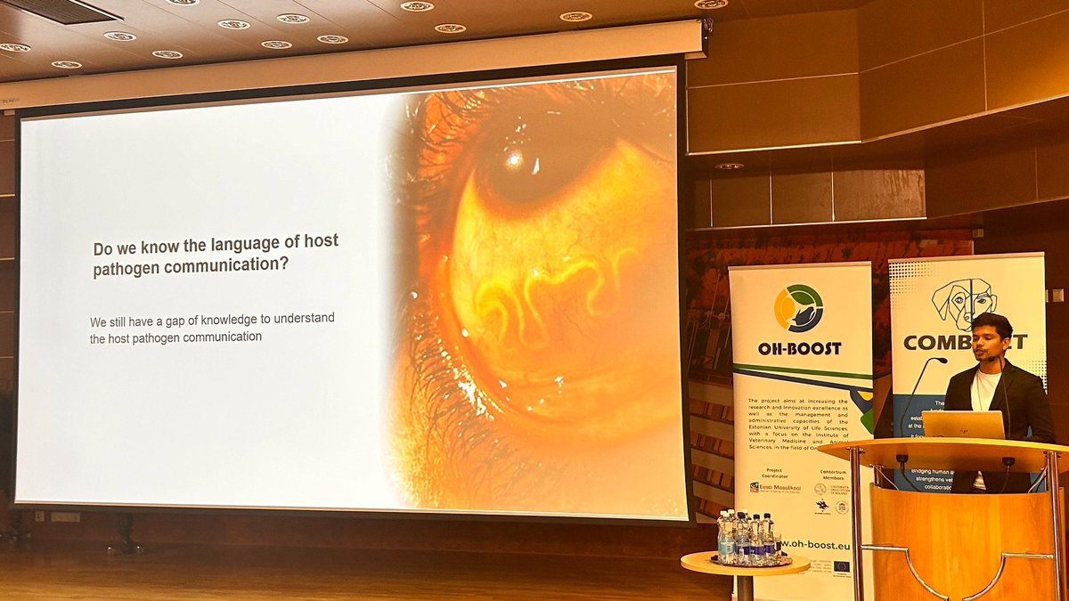 Our PhD student Chanaka Nishan Premathilaka talked about “Fecal EVs: an emerging bioindicator of gut physiology and pathophysiology” during the first day of #EVconference2024.
Mentioning host pathogen communication he addressed that we still have a gap of knowledge.