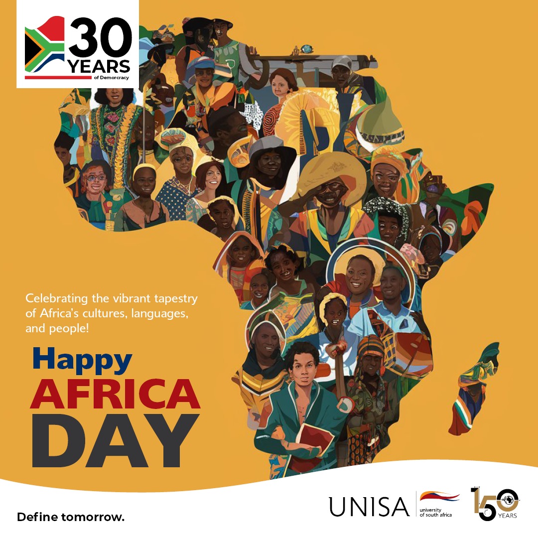 Happy Africa Day! Today, we celebrate the diverse cultures, rich heritage, and remarkable achievements of our continent. Let's continue to work together towards a brighter, more inclusive future for all.