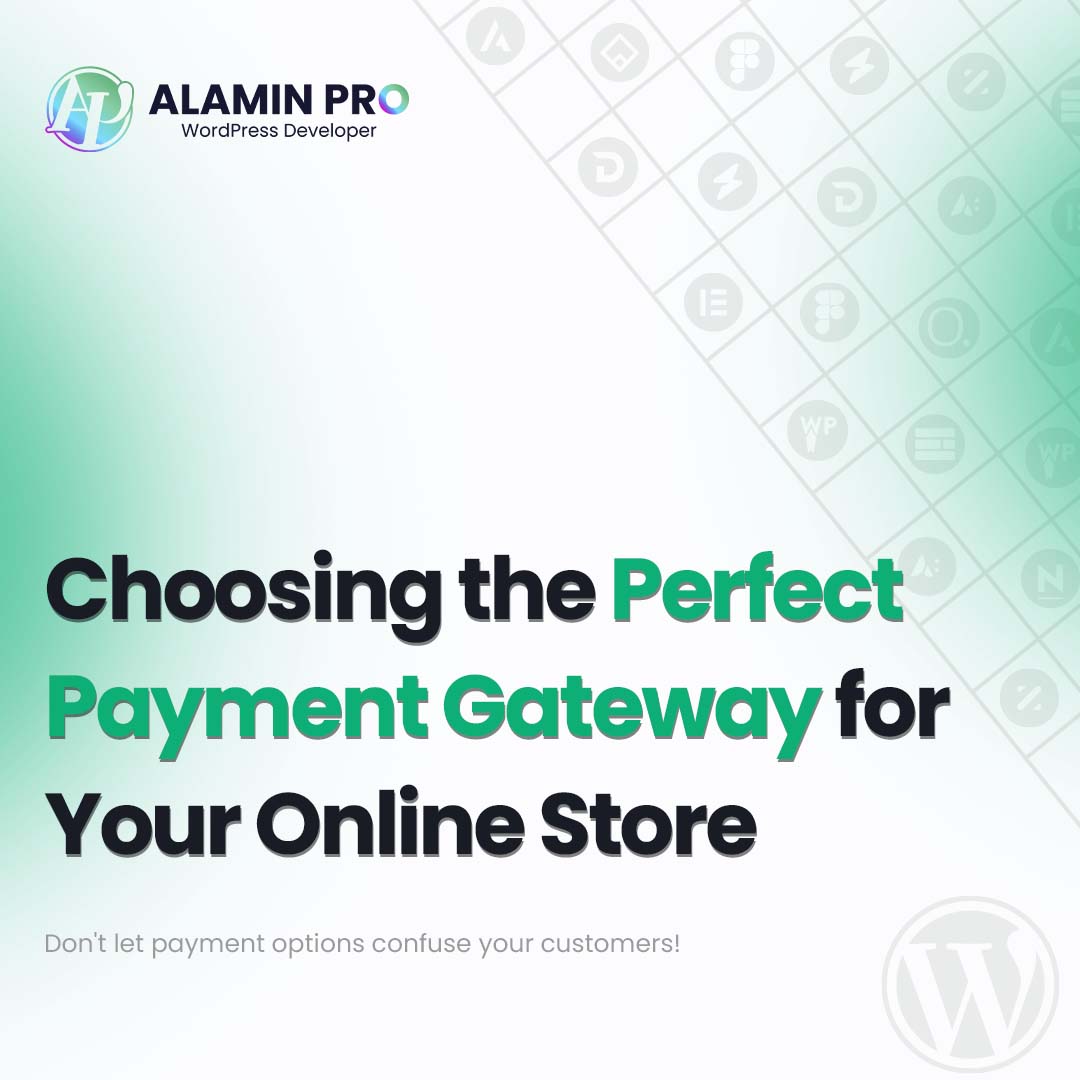 Don't Confuse Customers at Checkout!

Choosing the right #paymentgateway is key.   Consider: popular options, fees, security, payment methods & integration.

We can help!  Free consultation to boost your sales!  #ecommerce #entrepreneur #freelancer