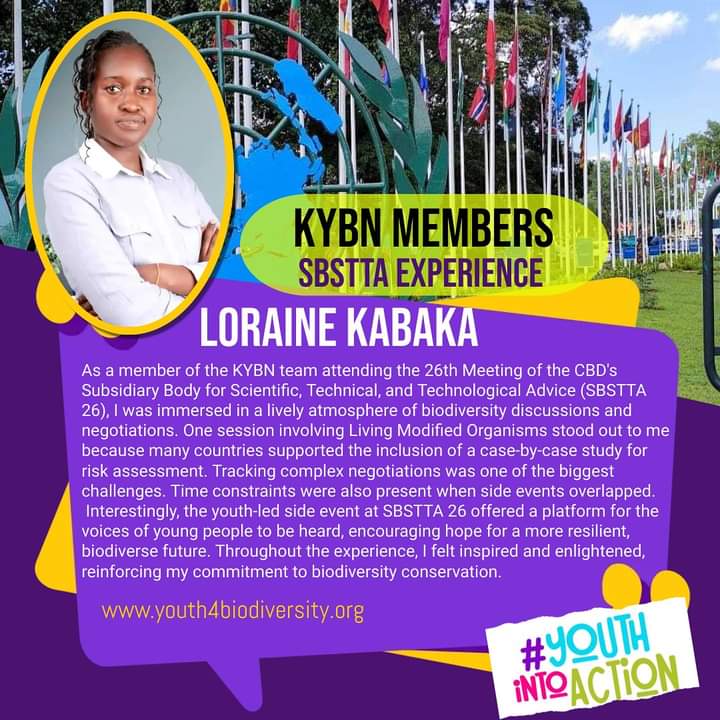 I was immersed in a lively atmosphere of biodiversity discussion and negotiations. Through out the experience, I felt inspired and enlightened, reinforcing my commitment to biodiversity conservation. Loraine Kabaka reflection on the #SBSTTA6
#BiodiversityPlan #youth4biodiversity