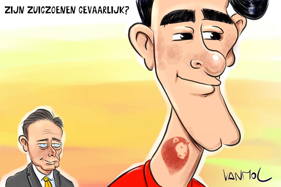 #doorbraak #vanmol #vanmoltoons #cartoon #Verkiezingen2024 #connerrousseau #BartDeWever #hetconclaaf