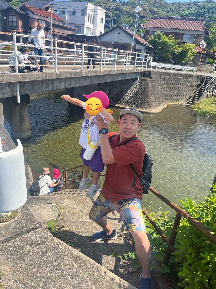 そして今日は朝から親子遠足！
これまで参加できず申し訳なかったのですが、今回は子供達と地元の町を散策してきました！
Pちゃんが作ってくれたお弁当で元気モリモリ親子揃ってスクスク育ってます🤤