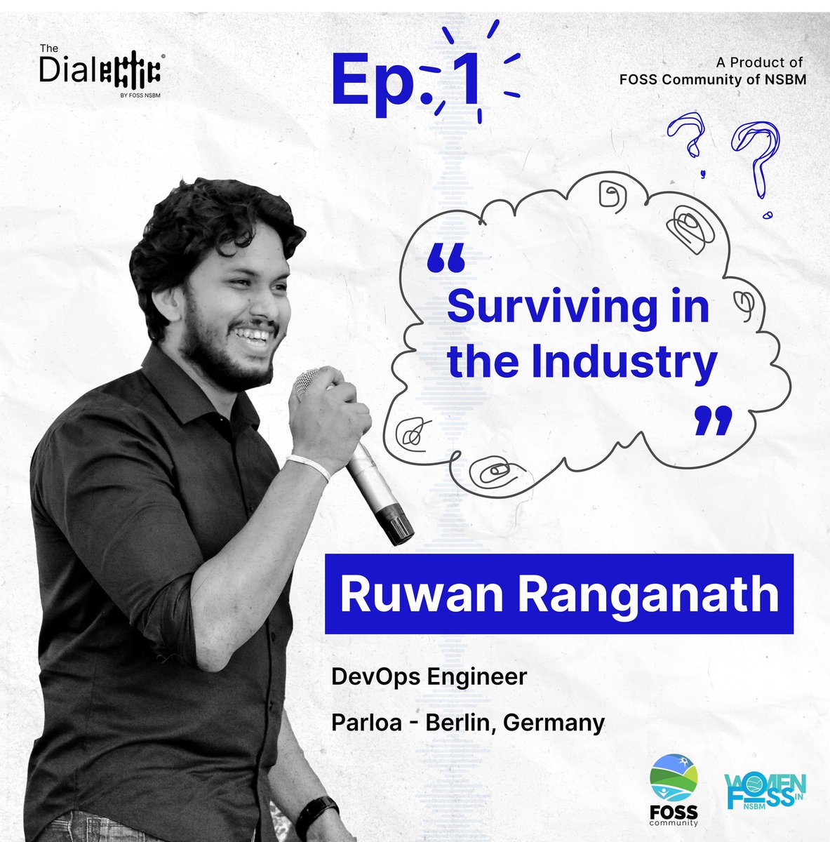 Introducing the voice behind the insights!🌟

The very first epsiode of Dialectic dived deep into tech insights with our expert speaker, Ruwan Ranganath and host, Wasath Theekshana.

Check out the engaging discussion a🎙

youtu.be/Wfm_5ahpbR4

#fossnsbm #wifnsbm #dialectic