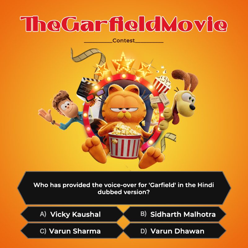 Hint- He was also in the movie 'Fukrey'. Oops looks like we gave the answer 🙈

#TheGarfieldMovie #Garfield #ChrisPratt #VarunSharma #MeetAndGreet #NicholasHoult #VingRhames #samueljackson #crownit #contests