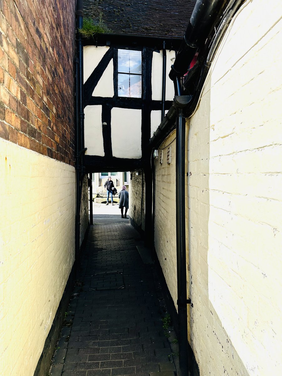 Although I think this shut is, perhaps the most attractive ginnel in itself in Much Wenlock, Shropshire.