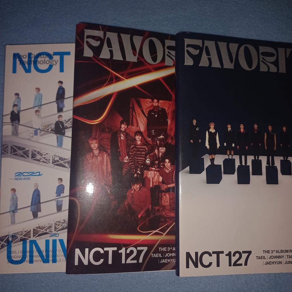 [GIVEAWAY] 2 Album only NCT favorite &amp; 1 album universe, dipilih 3 random pemenang

Syarat nyaa cukup:
like &amp; RT postingan  ini &amp; pinned akuu
rep done &amp; komen mau album yang mana
Goodluck🧸💌
