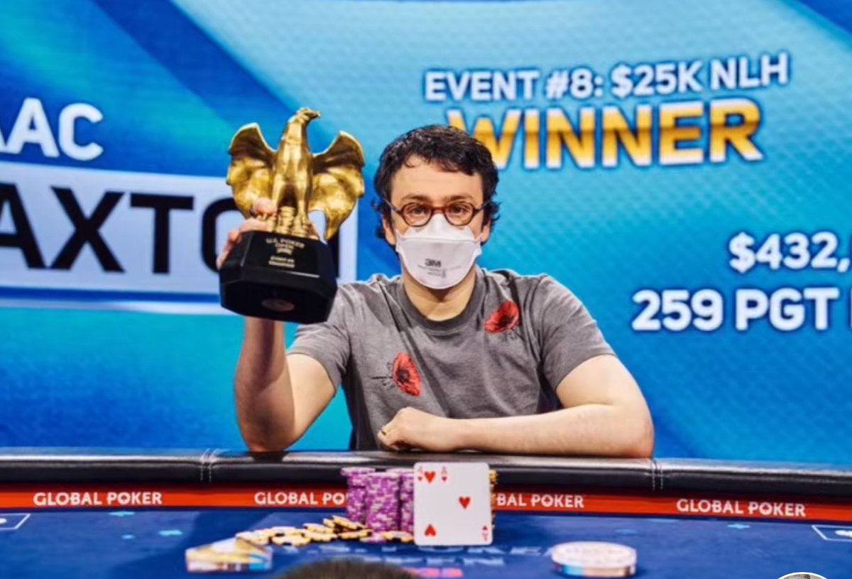 Isaac Haxton has won US$48 million playing poker and always wears a mask to protect himself from getting sick. Smart people protect their brains.