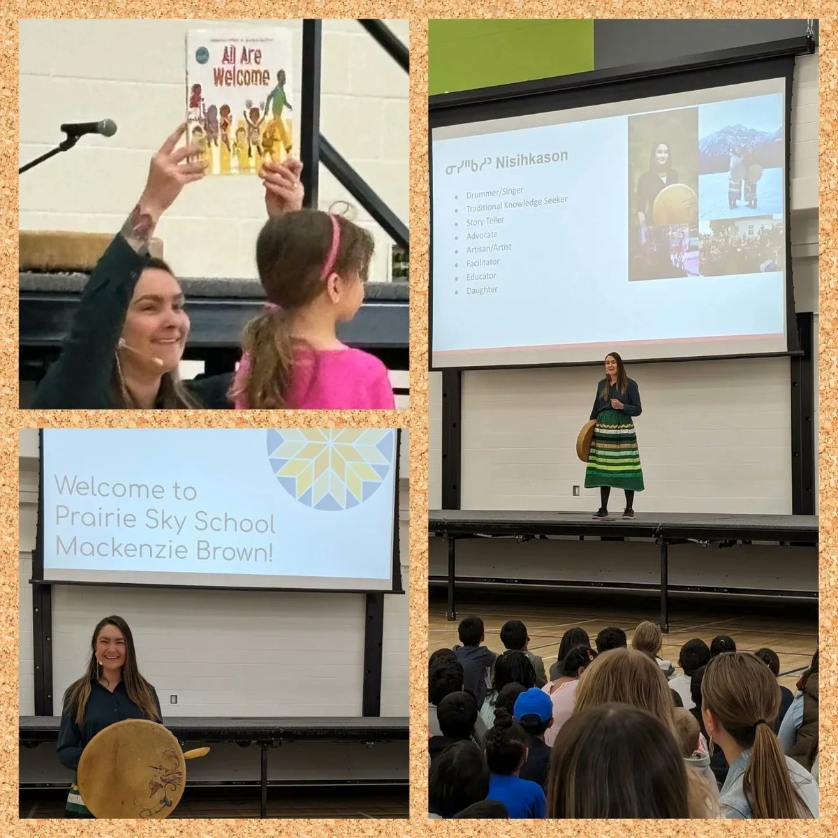 Thank you @kamamak_art for sharing beautiful indigenous stories and songs with us and celebrating what it means to be a Prairie Sky star.  Thank you @prairiesky_schoolcouncil
for this opportunity.

#prairieskyproud #weareCBE