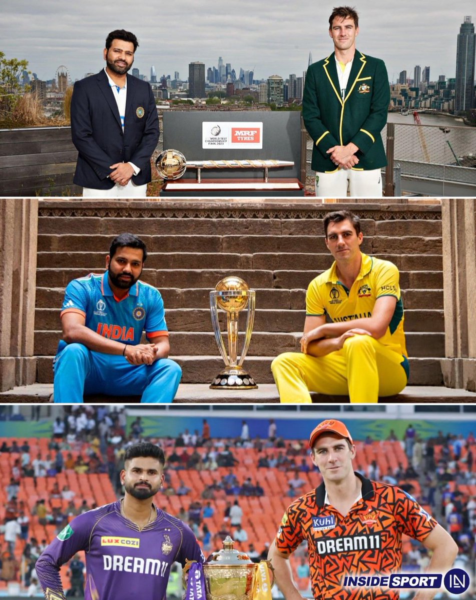 InsideSportIND's tweet image. Three big finals in the last 12 months as captain for Pat Cummins 👏

Will he be able to add one more trophy to his cabinet? 🤔

#PatCummins #WorldTestChampionship #CWC2023 #IPL2024 #CricketTwitter