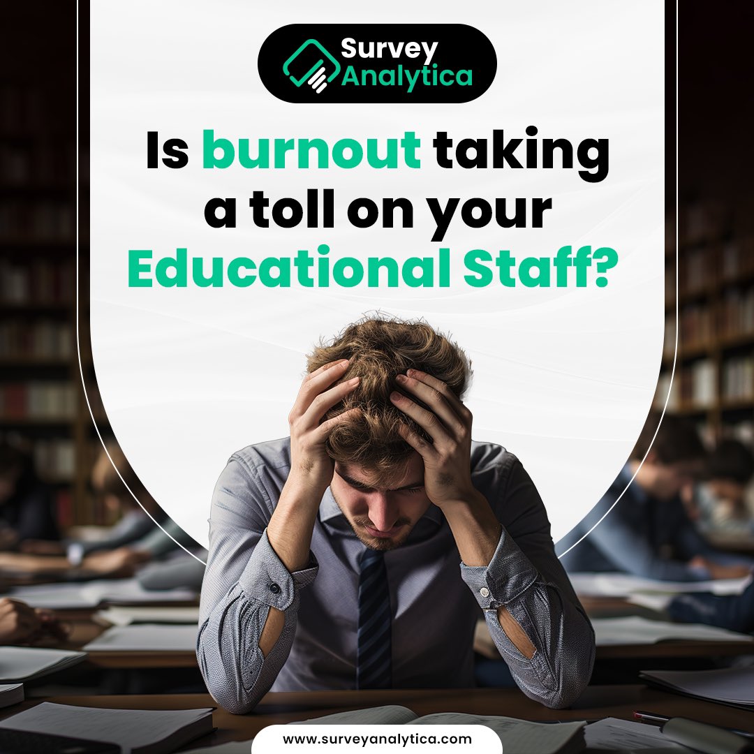 SurveyAnalytica's tweet image. It&apos;s alarming that 70% of teachers face burnout, leading to high turnover and low student engagement. 

Our real-time feedback tools can reduce burnout by 25% by identifying stressors and providing support. 

Start today: surveyanalytica.com/en

#DataAnalytics #FeedbackSolution