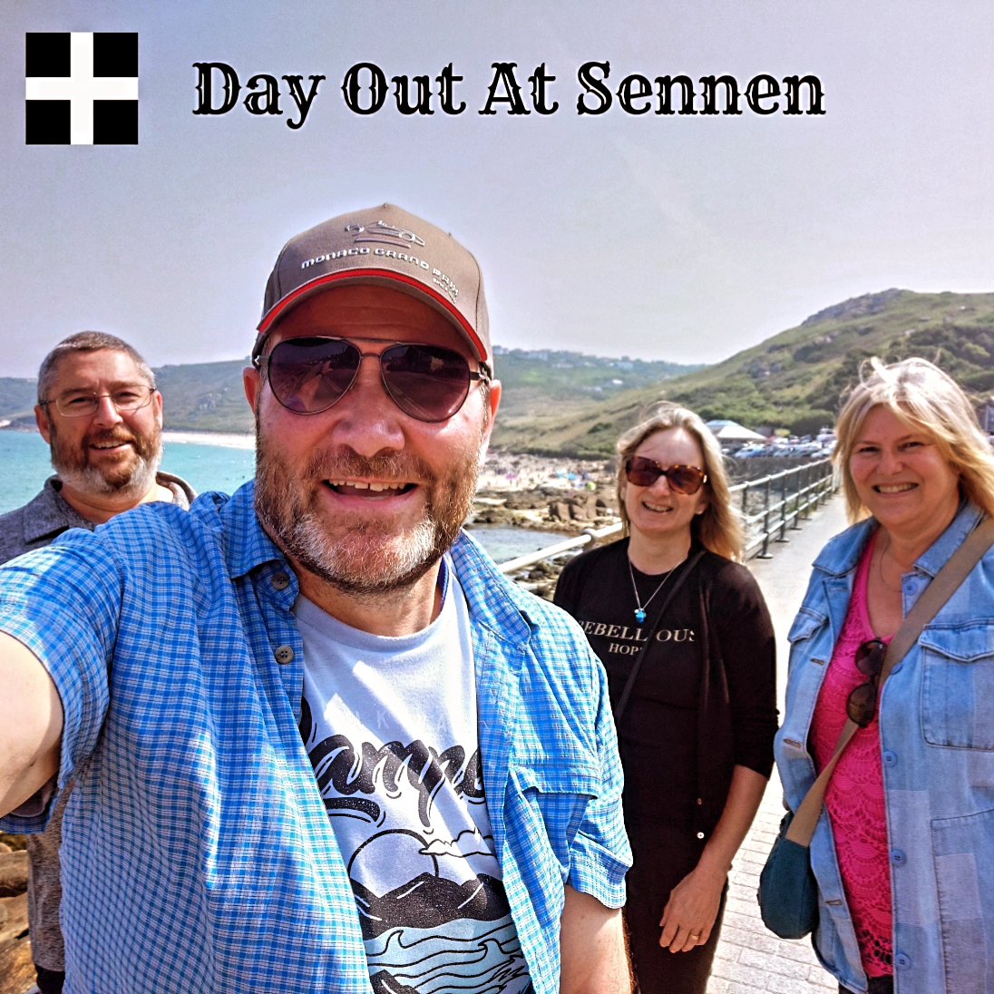 DebbieDaveT1's tweet photo. Thanks to Debbie, and friends Ian and Sarah-Jane for a brilliant day out for my birthday. A lovely short coastal walk, some great food and a pint from 'The Old Success'. Sunshine and brilliant to catch up. #vanlife #mantge #cornwall #cornwallandbeyond #sennen #sennencove https://t.co/EIOuR0CUc0