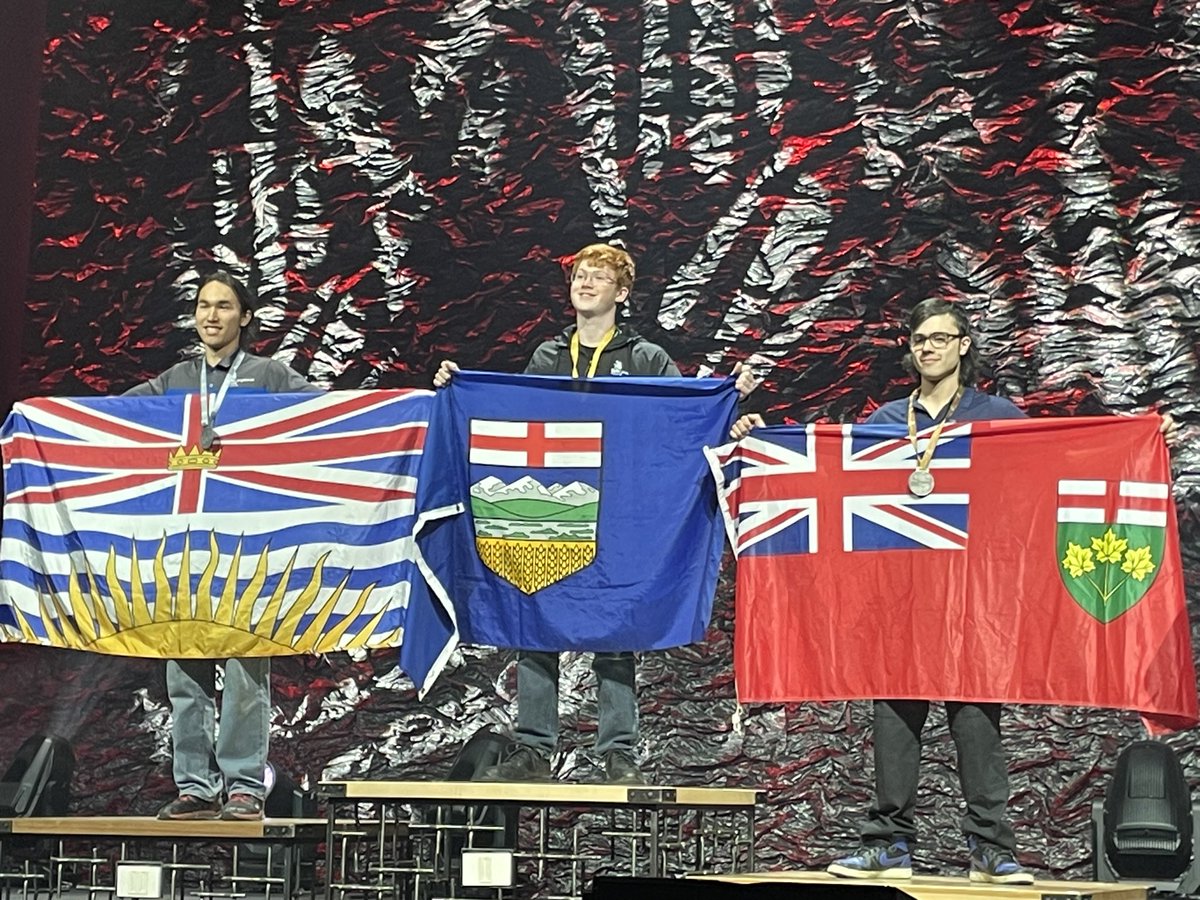 Luke De Sousa of <a href="/WCDSBFaith/">WCDSBFaith</a>  wins Bronze in the Cabinetmaking (Secondary) Contest! #TeamO #SCNC2024 #OCMT2024