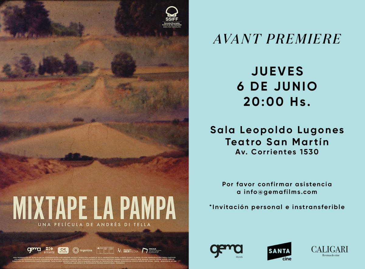 Museohudson's tweet photo. Este jueves Avant Premiere Mixtape La Pampa en la Sala Lugones, sobre Guillermo Enrique Hudson https://t.co/1pF01xECGD