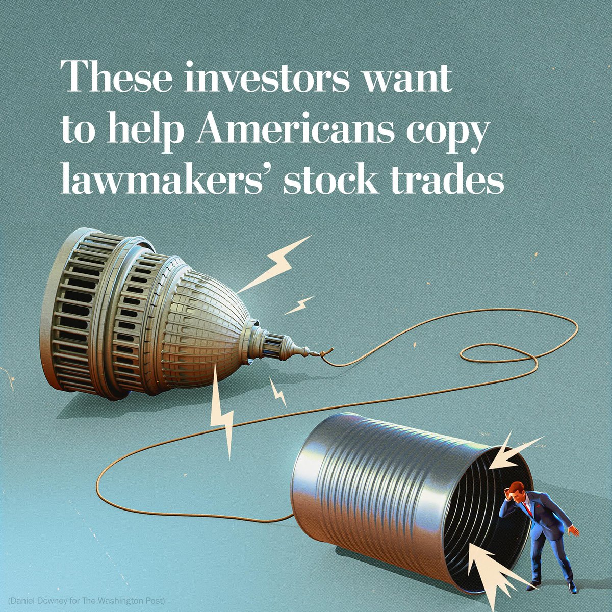 washingtonpost's tweet photo. A loose alliance of traders, analysts and advocates is trying to let Americans mimic the trades elected officials make, offering tongue-in-cheek financial products — including one named for former House speaker Nancy Pelosi (D-Calif.) and another that refers to Sen. Ted Cruz (R-Tex.) — that track purchases and sales after lawmakers disclose them. https://t.co/XQvJN8JT1g