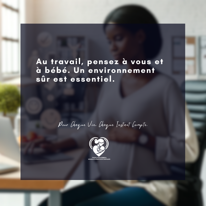 assazone's tweet photo. Au travail, pensez à vous et à bébé. Un environnement sûr est essentiel. 
Pour Chaque Vie, Chaque Instant Compte.

#SantéMaternelle #SoinsPrénatals #InitiativeTHS #PréventionSanté #Tuwindi #RotaryKati #RotaryNOTL https://t.co/fYMo14ipJT