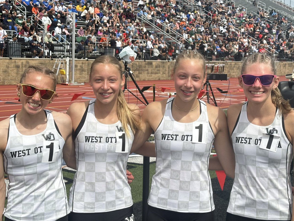 4x800 wins the State Title with a time of 9:00.27. #GoWO #29Sports1Team