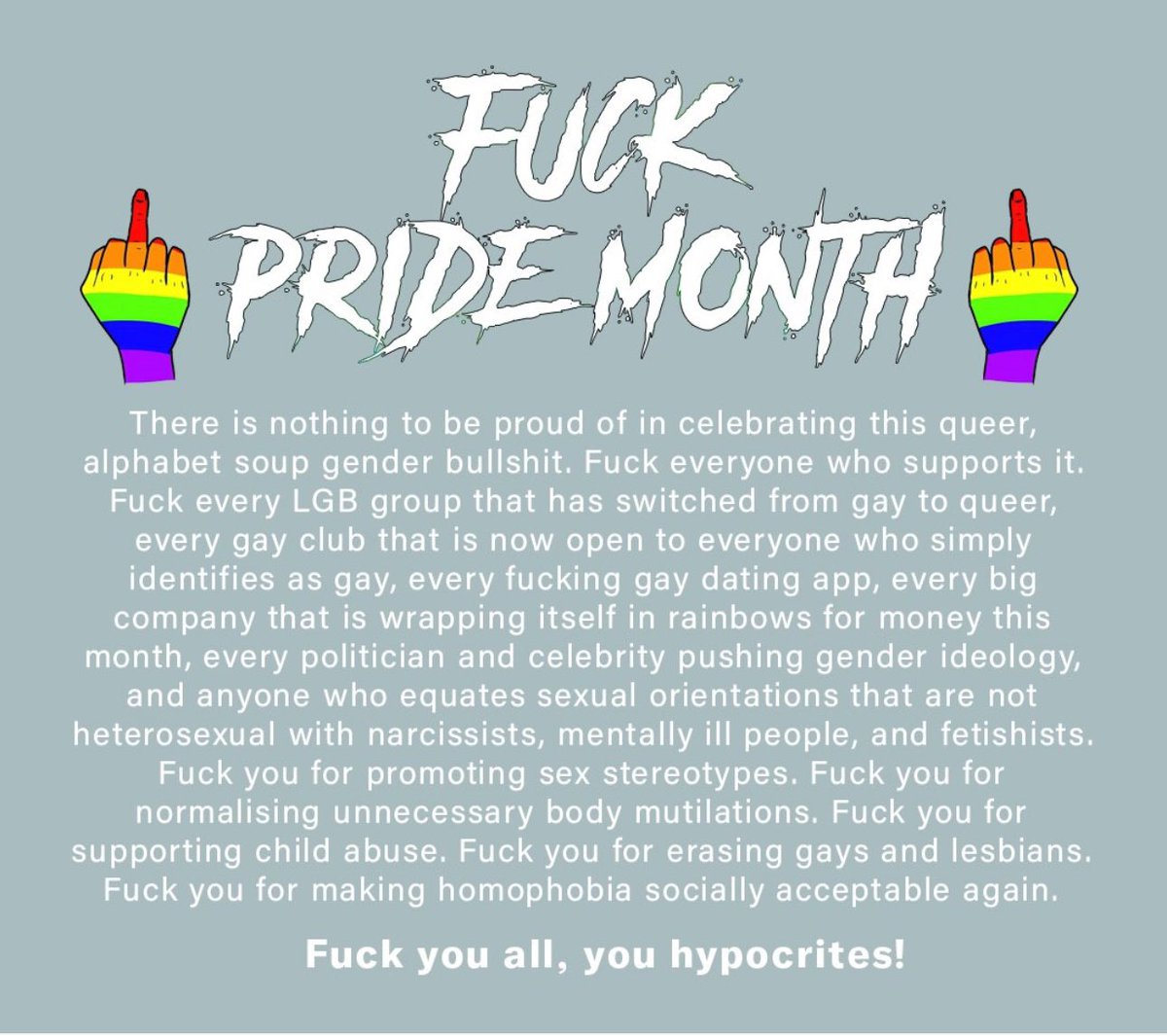 Sorry, NOT Sorry 🖕🏼