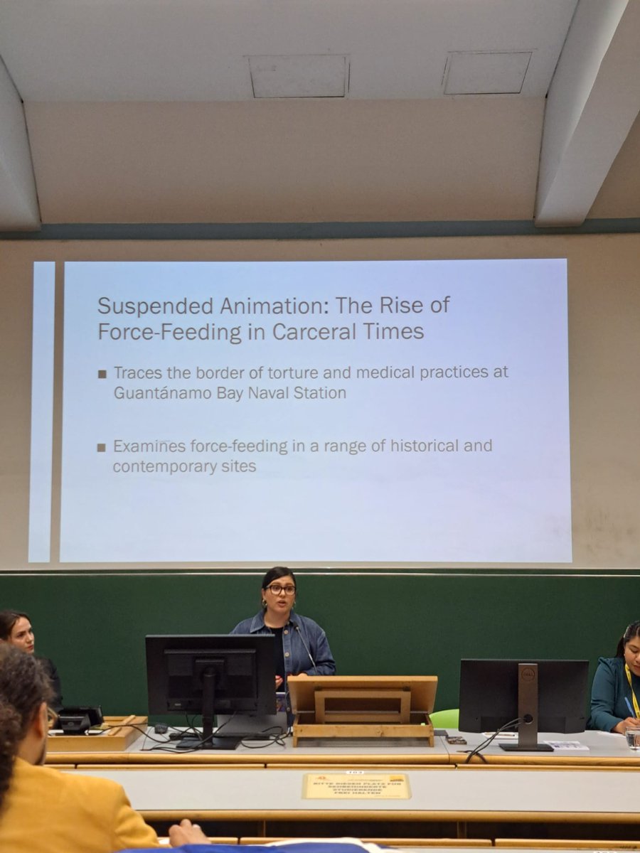 Camps_2024's tweet image. Panel #5 on Hunger Strikes featured:

🔸 Chair: Artiola Kajtazi 
🔸 Michelle C. Velasquez-Potts @latinx_chismosx
🔸 Krista M. Turner &amp;amp; Bruce Pearson 
🔸 Angelica Camacho

Thank you to the speakers for the profound discussions! #CampsConference2024 #HungerStrikes #Resistance