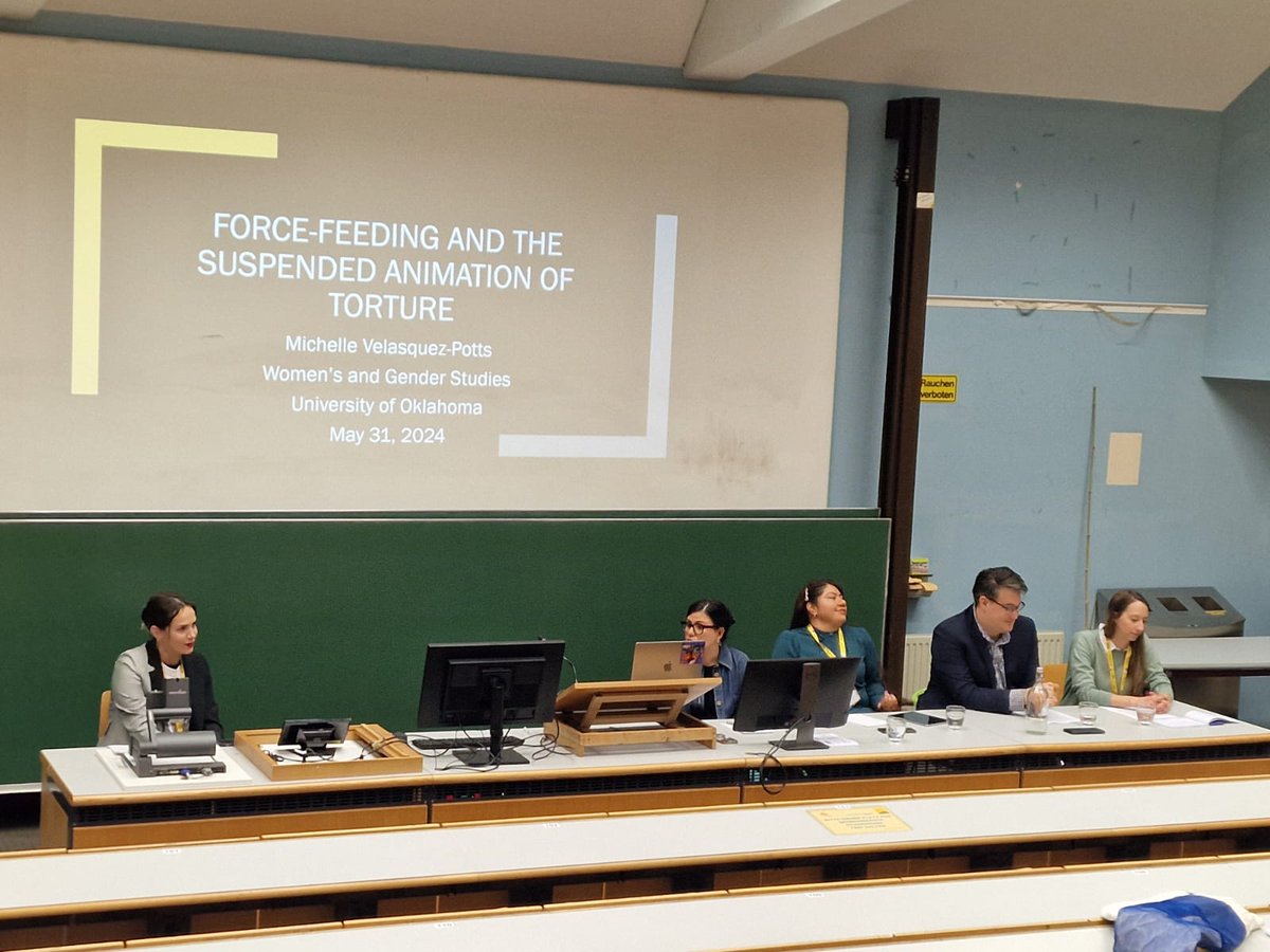 Camps_2024's tweet image. Panel #5 on Hunger Strikes featured:

🔸 Chair: Artiola Kajtazi 
🔸 Michelle C. Velasquez-Potts @latinx_chismosx
🔸 Krista M. Turner &amp;amp; Bruce Pearson 
🔸 Angelica Camacho

Thank you to the speakers for the profound discussions! #CampsConference2024 #HungerStrikes #Resistance