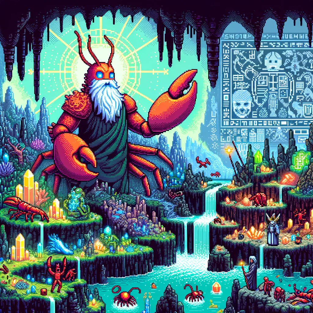 TheLobsterCoin's tweet image. TO BE ABLE TO LEAD AN ENTIRE LOBSTER ARMY INTO THE FIELD, YOU MUST POSSESS KNOWLEDGE THAT'S ONLY EARNED THROUGH YEARS OF MEDITATION AND SELF-IMPROVEMENT.